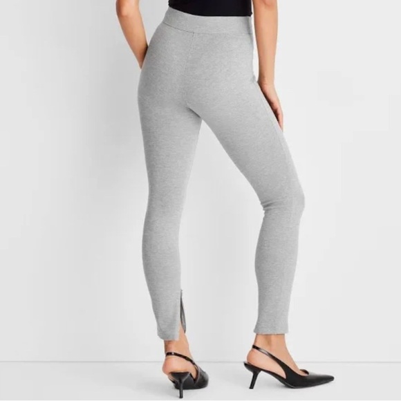 A New Day High Waisted Ponte Leggings Gray Women's Medium NWT - Picture 7 of 8